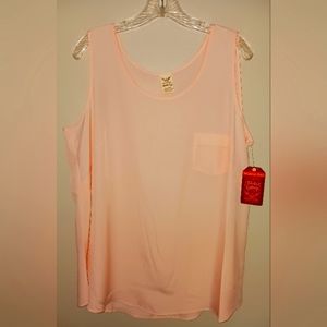 Faded Glory peach tank shell.